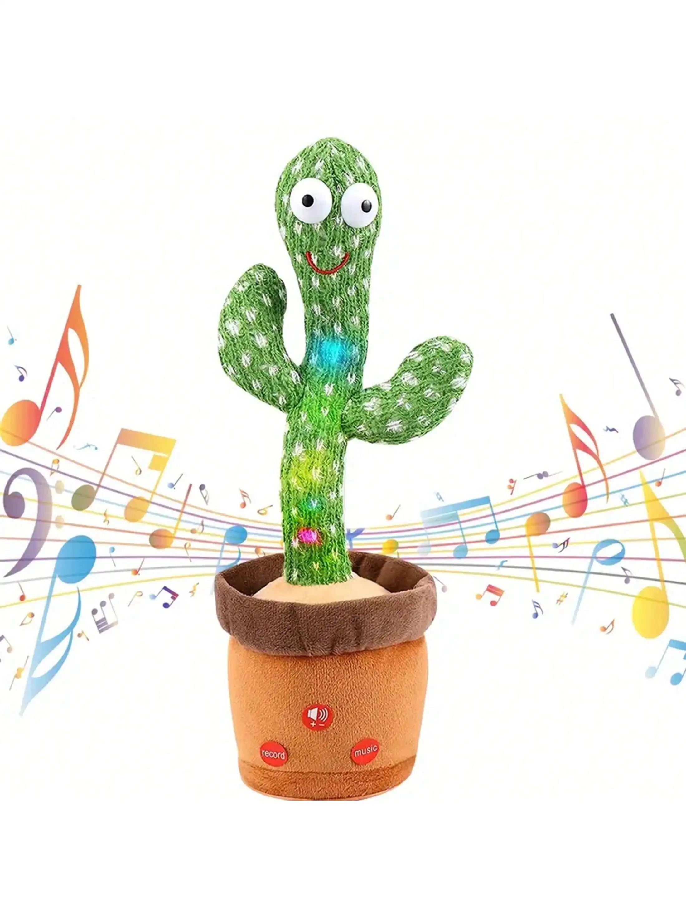 Dancing Talking Cactus Toy - Mimicking, Singing, Recording for Baby Boys and Girls