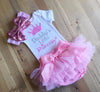 3-Piece Newborn Outfit - Daddy's Princess Romper, Tutu Shorts & Headband for Baby Girls