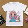 Cartoon Unicorn T-Shirts for Kids - Summer Graphic Tees for Girls