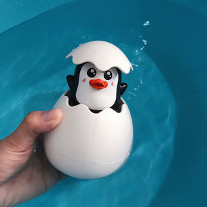 Cute Duck Penguin Egg Water Spray Bath Toy - Fun Shower and Swimming Sprinkler for Kids