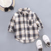 Children's Buffalo Plaid Flannel Shirt - Casual Autumn Top for Boys & Girls, Outerwear Blouse for 0-5T.