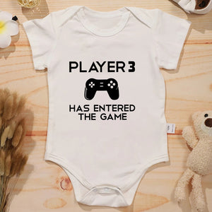 PLAYER 3 Newborn Romper - American Style Harajuku Baby Bodysuit Hipster Cotton Jumpsuit