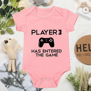 PLAYER 3 Newborn Romper - American Style Harajuku Baby Bodysuit Hipster Cotton Jumpsuit