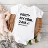 Party at My Crib Baby Onesie - Funny Newborn Bodysuit, Perfect Baby Shower Gift!